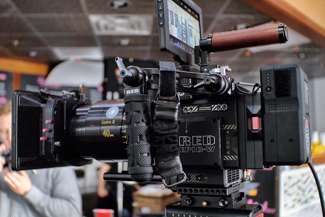 Accord: the Epic-W with the Cooke anamorphic 40mm inside Pav's Creamery